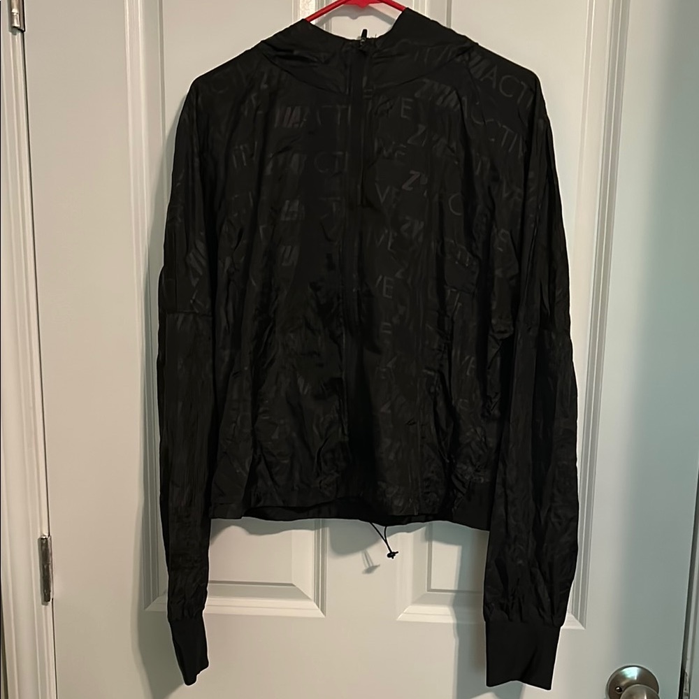 Zyia Black Windbreaker Jacket